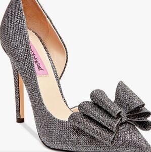 Betsy Johnson Glitter D Orsay Heels